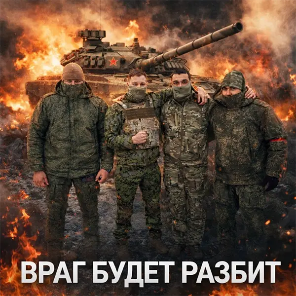 Враг будет разбит — Обложка песни